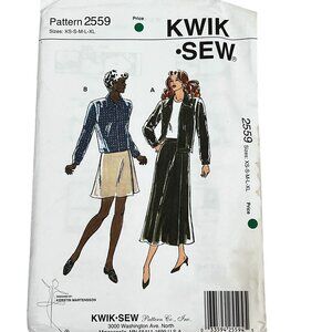 Kwik Sew Pattern 2559 XS-XL Women's Blouse & Skirt Sewing Pattern